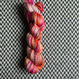 HIBISCUS -- Wave Hill zebra fingering yarn -- ready to ship