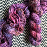 CONE FLOWER -- Wave Hill zebra fingering yarn -- ready to ship