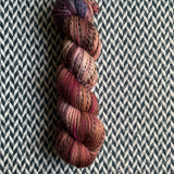 HIKING AT PAINT ROCK -- Wave Hill zebra fingering yarn -- ready to ship