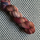 HIKING AT PAINT ROCK -- Wave Hill zebra fingering yarn -- ready to ship