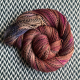 HIKING AT PAINT ROCK -- Wave Hill zebra fingering yarn -- ready to ship