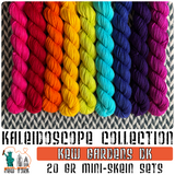Kaleidoscope Collection *9 Mini-Skein Set* -- Kew Gardens DK yarn -- ready to ship
