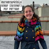 *Metamorphosize Scarf Crochet Pattern -- digital download (DK weight)