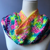 *Glow Party Cowl Crochet Pattern -- digital download (sock and DK weight)