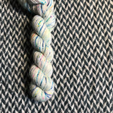 THE COLOR PARROT -- Half-Skein -- Broadway sparkle sock yarn -- ready to ship