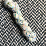 THE COLOR PARROT -- Half-Skein -- Broadway sparkle sock yarn -- ready to ship