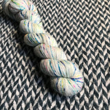 THE COLOR PARROT -- Half-Skein -- Broadway sparkle sock yarn -- ready to ship