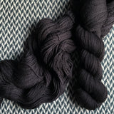 BLACKBIRD -- Wave Hill zebra fingering yarn -- ready to ship