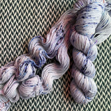 EXPLODING BLUEBERRIES -- Brooklyn Bridge worsted yarn -- ready to ship
