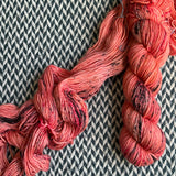 SOUVENIR T-SHIRT PEACH -- Greenwich Village merino DK yarn -- ready to ship