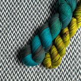 NEON NORI with Camo *DK Hat Set* -- Greenwich Village DK yarn -- ready to ship