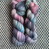 BLACK PEARL -- Wave Hill zebra fingering yarn -- ready to ship