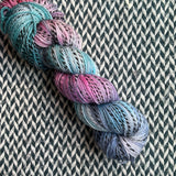 BLACK PEARL -- Wave Hill zebra fingering yarn -- ready to ship
