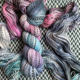 BLACK PEARL -- Wave Hill zebra fingering yarn -- ready to ship