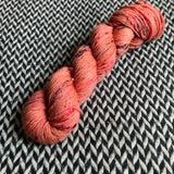SOUVENIR T-SHIRT PEACH -- Greenwich Village merino DK yarn -- ready to ship