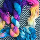 JELLYWISH -- Broadway sparkle sock yarn -- ready to ship
