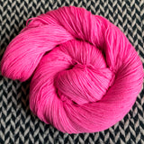 HIGHLIGHTER PINK -- Broadway sparkle sock yarn -- ready to ship