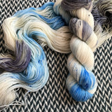 WINTRY MIX -- dyed to order -- choose your yarn base