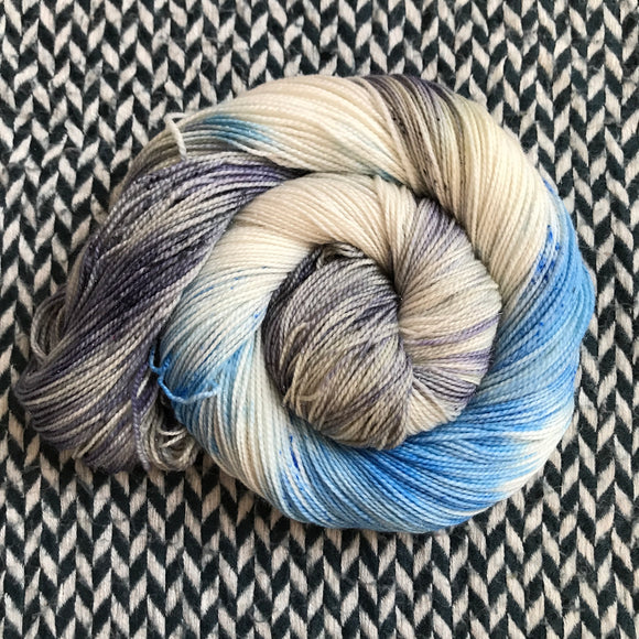 WINTRY MIX -- dyed to order yarn -- choose your yarn base