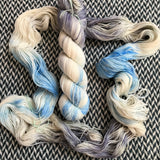 WINTRY MIX -- dyed to order -- choose your yarn base
