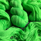 HIGHLIGHTER GREEN -- Times Square sock yarn -- ready to ship