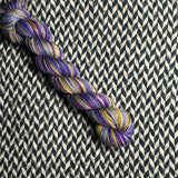 DEW JEWELS -- Half-Skein -- Alphabet City tweed sock yarn (black/grey nep) -- ready to ship