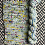 OCEAN OF YOUR BUTTERFLIES -- Half-Skein -- Broadway sparkle sock yarn -- ready to ship
