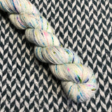 THE COLOR PARROT -- Half-Skein -- Broadway sparkle sock yarn -- ready to ship