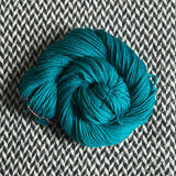TEAL OWL -- Brooklyn Bridge worsted yarn -- ready to ship