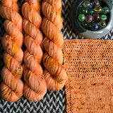PEACH FUZZ -- Half-Skein -- Times Square sock yarn --ready to ship