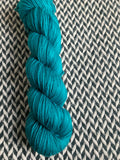 TEAL OWL -- dyed to order -- choose your yarn base