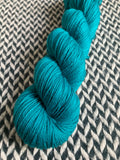 TEAL OWL -- dyed to order -- choose your yarn base