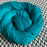 TEAL OWL -- dyed to order -- choose your yarn base