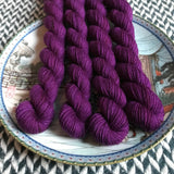 Velveteen -- mini-skein -- Times Square sock yarn-- ready to ship