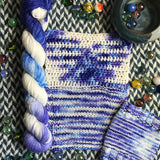 ENCHANTED STATE -- Half-Skein -- Broadway sparkle sock yarn -- ready to ship