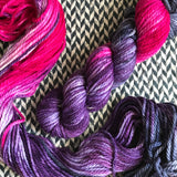 ORCHID MANTIS -- Flushing Meadows bulky weight yarn -- ready to ship