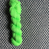 HIGHLIGHTER GREEN -- Brooklyn Bridge worsted yarn -- ready to ship