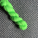 HIGHLIGHTER GREEN -- Brooklyn Bridge worsted yarn -- ready to ship