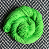 HIGHLIGHTER GREEN -- Brooklyn Bridge worsted yarn -- ready to ship
