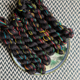 Comet Tail -- mini-skein -- Broadway sparkle sock yarn-- ready to ship
