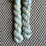 OCEAN OF YOUR BUTTERFLIES -- Half-Skein -- Broadway sparkle sock yarn -- ready to ship