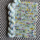 OCEAN OF YOUR BUTTERFLIES -- Half-Skein -- Broadway sparkle sock yarn -- ready to ship