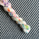 THE COLOR PARROT -- Half-Skein -- Broadway sparkle sock yarn -- ready to ship