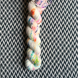 THE COLOR PARROT -- Half-Skein -- Broadway sparkle sock yarn -- ready to ship