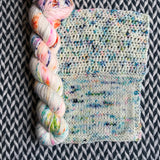 THE COLOR PARROT -- Half-Skein -- Broadway sparkle sock yarn -- ready to ship