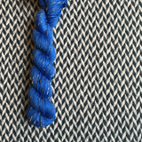 ULTRAMARINE -- Half-Skein -- Alphabet City tweed sock yarn (black/grey nep) -- ready to ship