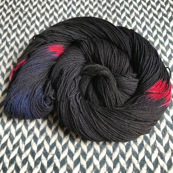 BLACK WIDOW MARTINI -- dyed to order yarn -- choose your yarn base