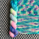 HIPPOCAMPUS -- Half-Skein -- Broadway sparkle sock yarn -- ready to ship
