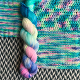 HIPPOCAMPUS -- Half-Skein -- Broadway sparkle sock yarn -- ready to ship