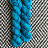 OCEAN FLOWER -- Half-Skein -- Broadway sparkle sock yarn -- ready to ship